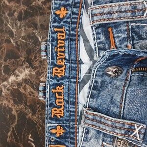 Rock revival feeney blue jeans